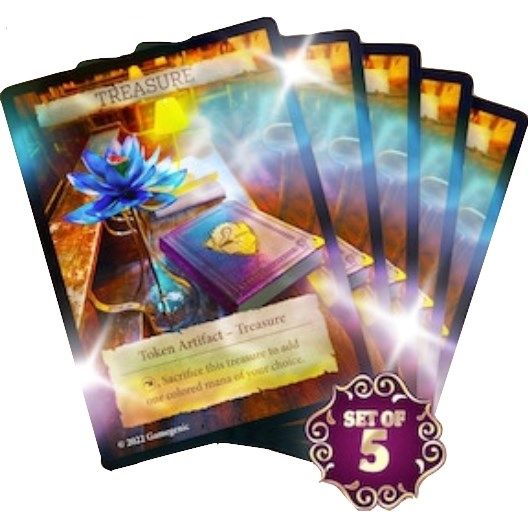Image for Tolarian Community College x GameGenic Treasure Tokens (Set of 5) - Collectible Storage