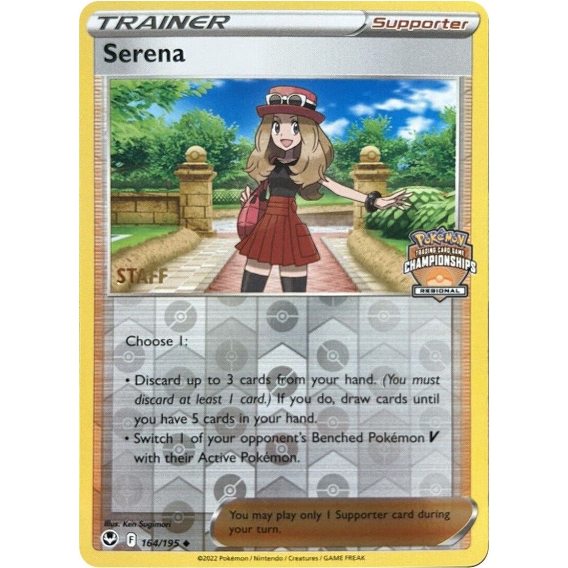 Image for Serena - 164/195 (Regional Championships) [Staff] (164/195) (PR) - Pokemon
