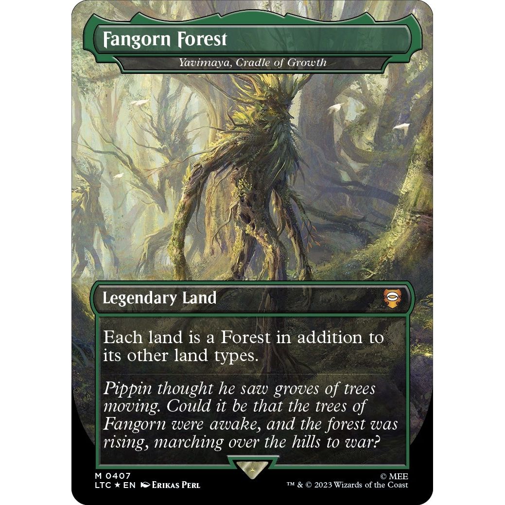 Image for Fangorn Forest - Yavimaya, Cradle of Growth (Surge Foil) (407) (LTC) - Magic: The Gathering