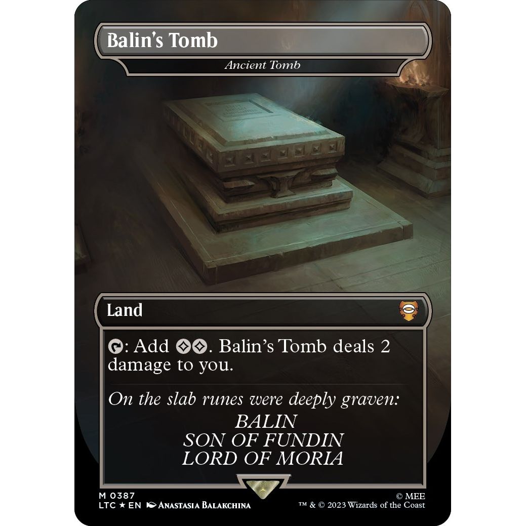 Image for Balin's Tomb - Ancient Tomb (Surge Foil) (387) (LTC) - Magic: The Gathering