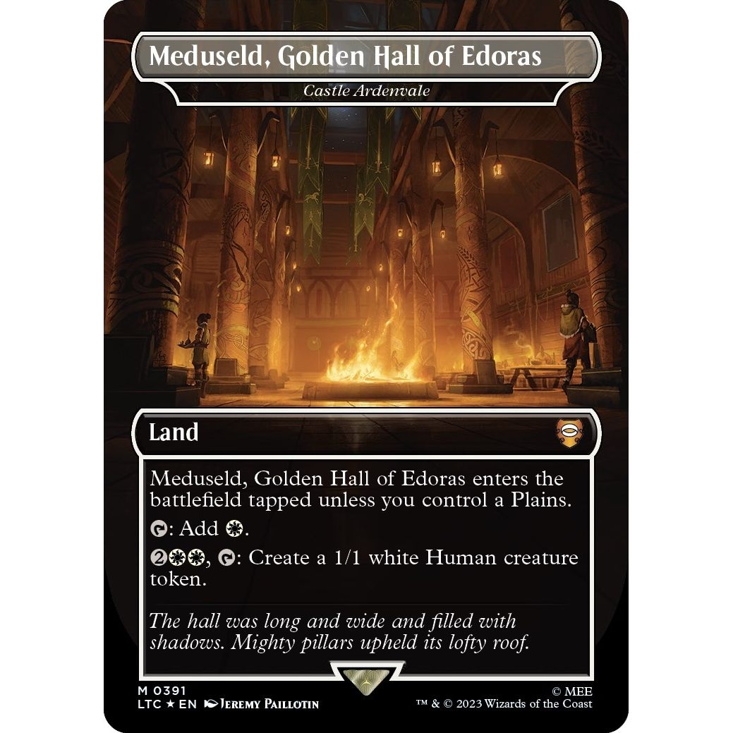 Image for Meduseld, Golden Hall of Edoras - Castle Ardenvale (Surge Foil) (391) (LTC) - Magic: The Gathering