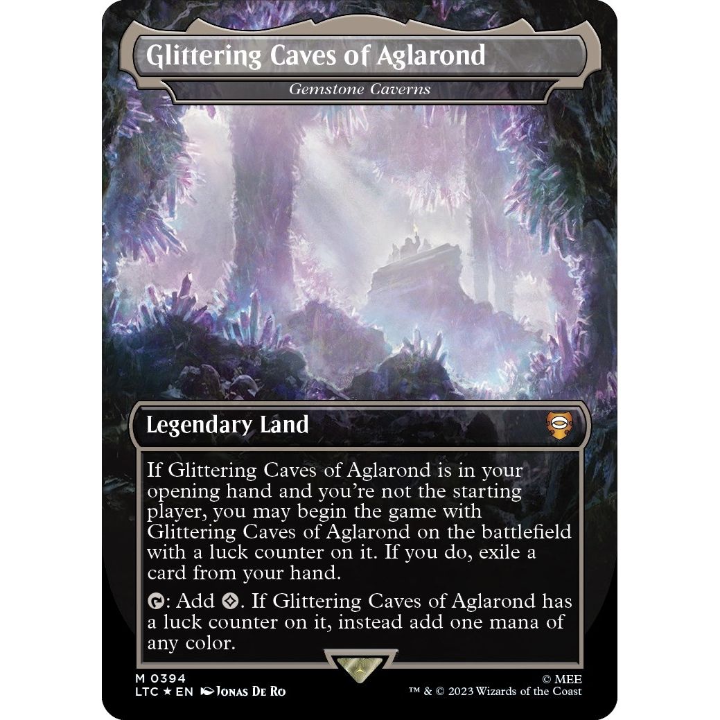 Image for Glittering Caves of Aglarond - Gemstone Caverns (Surge Foil) (394) (LTC) - Magic: The Gathering