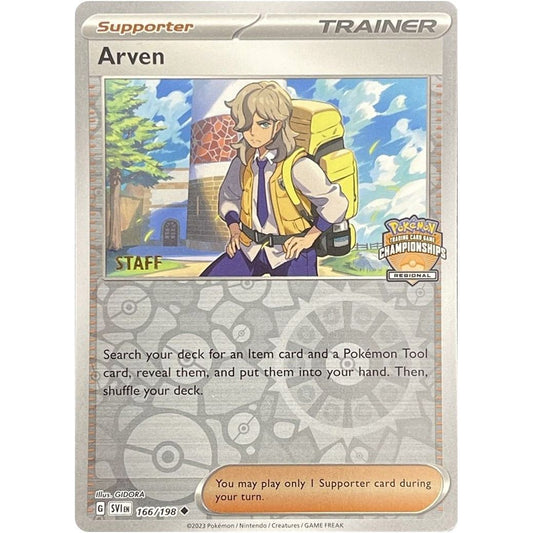 Image for Arven - 166/198 (Regional Championships) [Staff] (166/198) (PR) - Pokemon