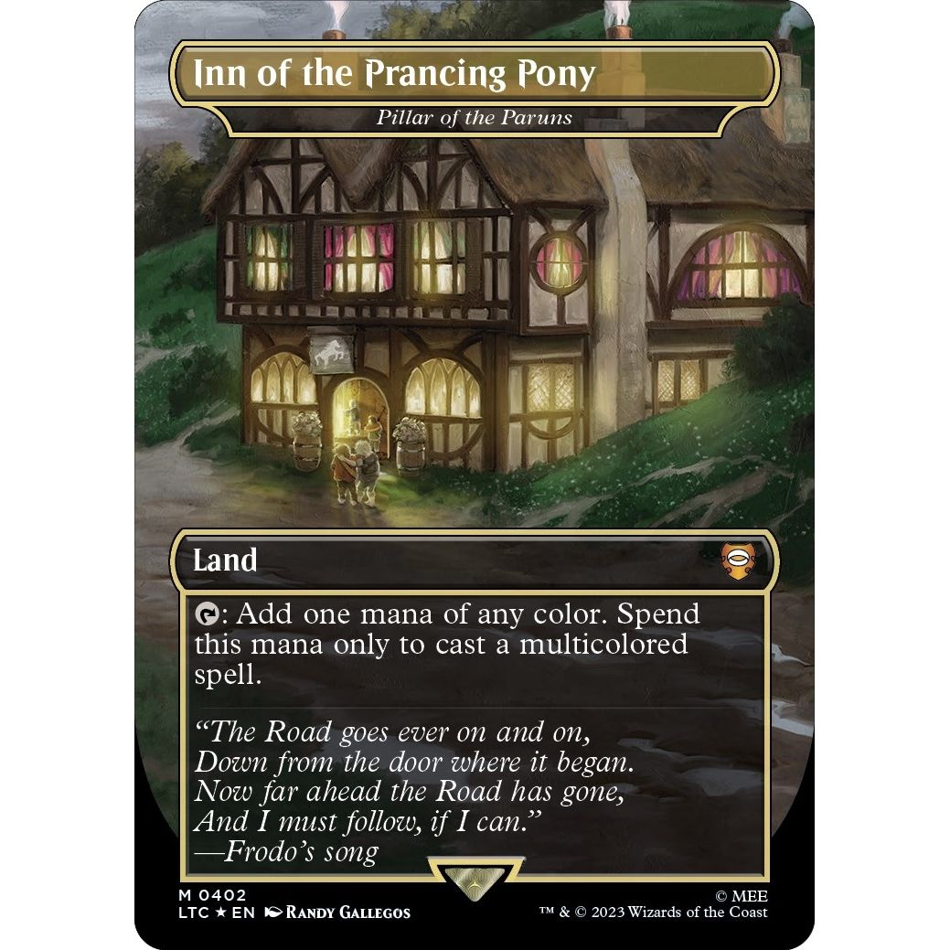 Image for Inn of the Prancing Pony - Pillar of the Paruns (Surge Foil) (402) (LTC) - Magic: The Gathering
