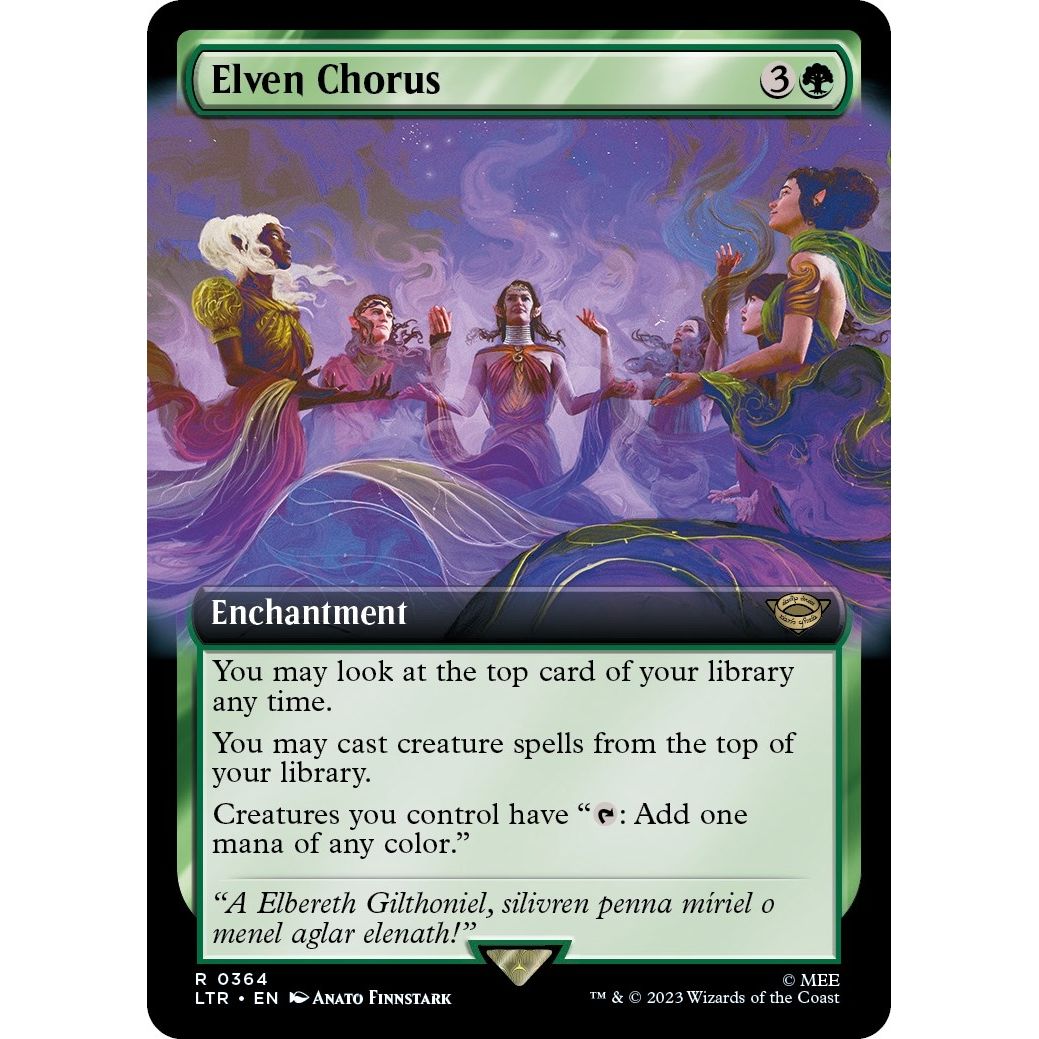 Image for Elven Chorus (Extended Art) (364) (LTR) - Magic: The Gathering