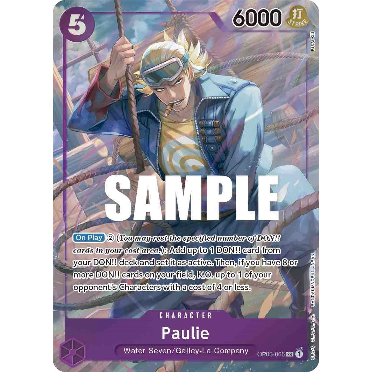 Image for Paulie (Alternate Art) (OP03-066) (OP03) - One Piece Card Game