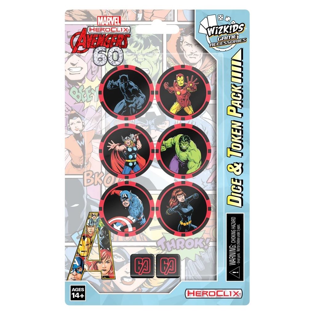 Image for Avengers 60th Anniversary Dice and Token Pack - Heroclix