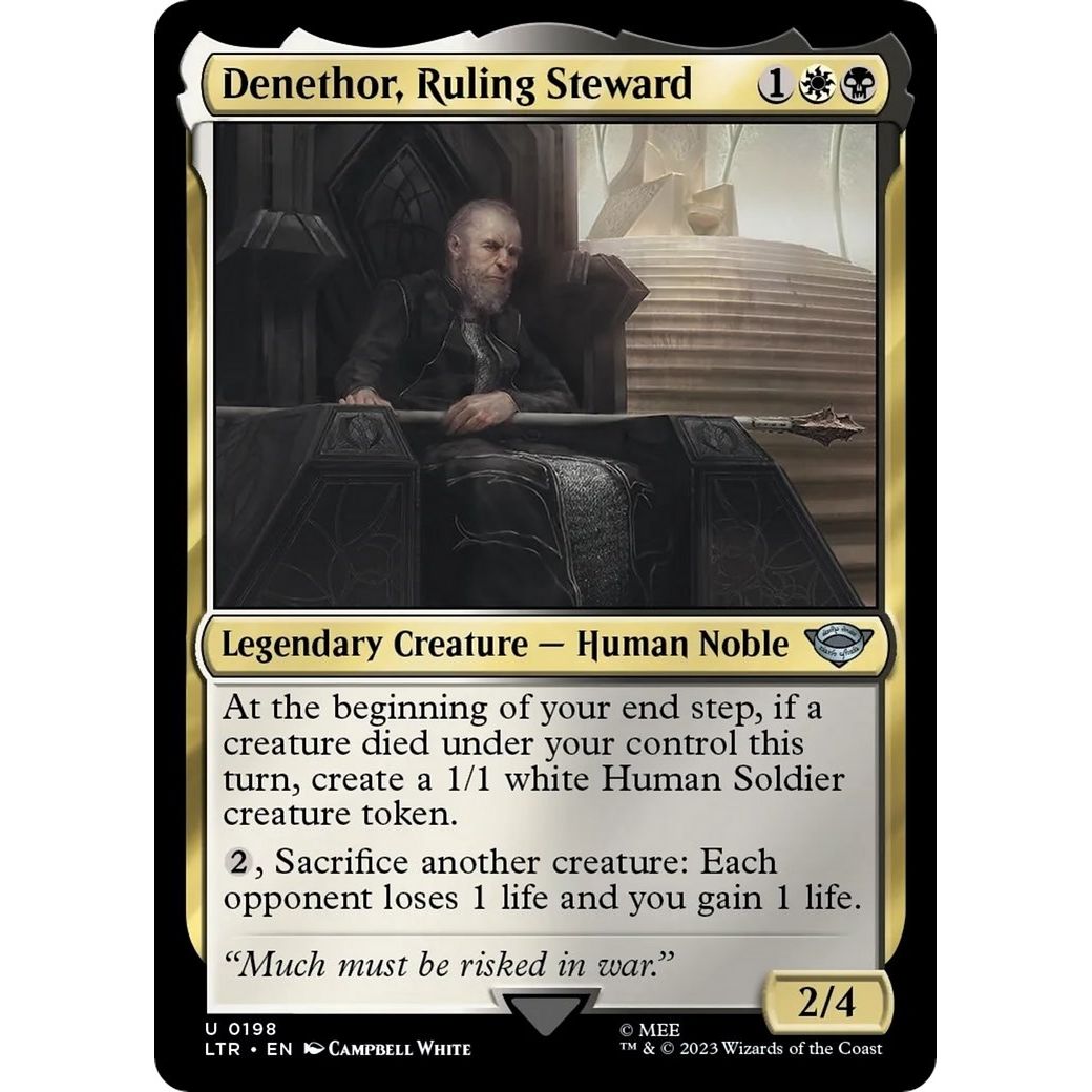Image for Denethor, Ruling Steward (198) (LTR) - Magic: The Gathering