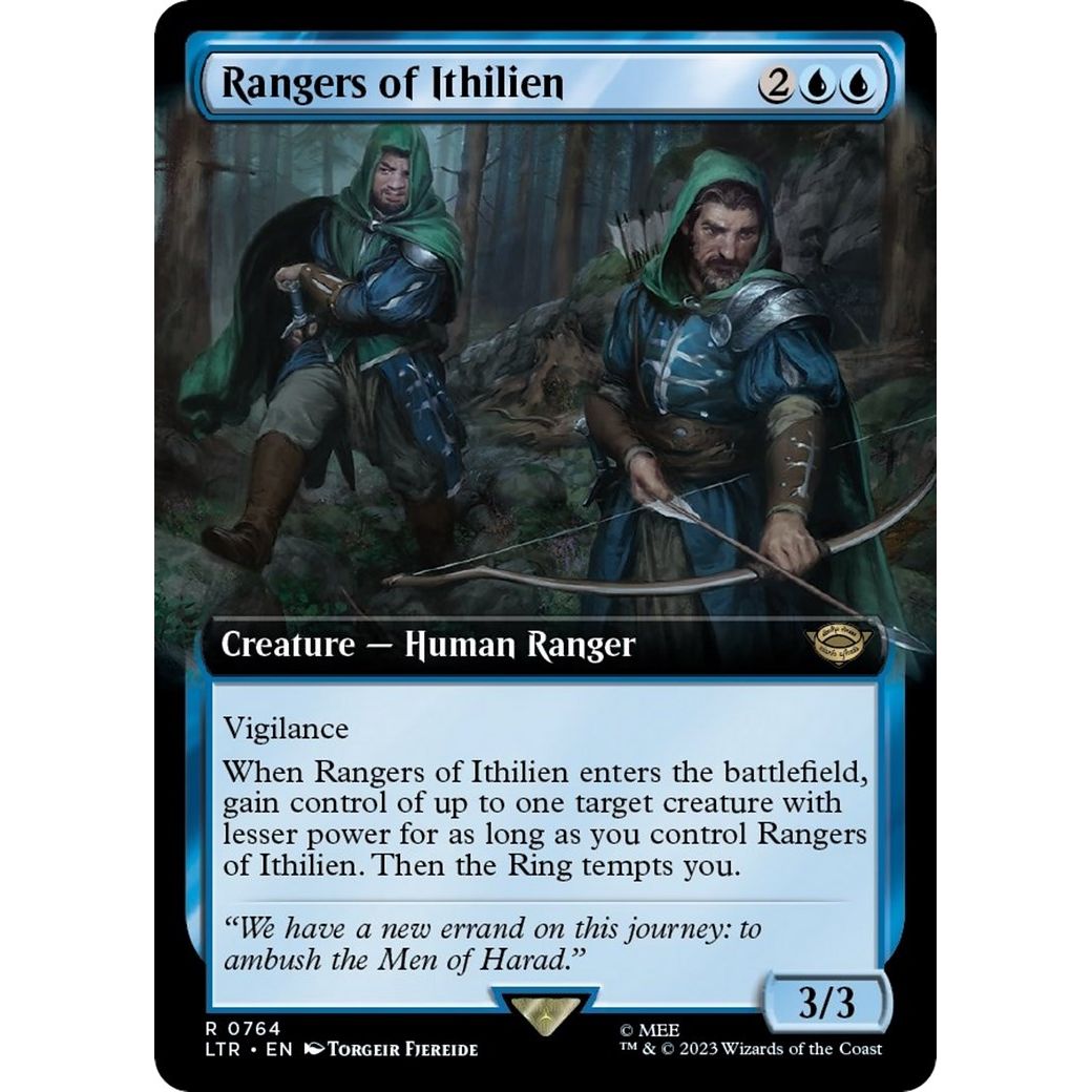 Image for Rangers of Ithilien (Extended Art) (Surge Foil) (764) (LTR) - Magic: The Gathering
