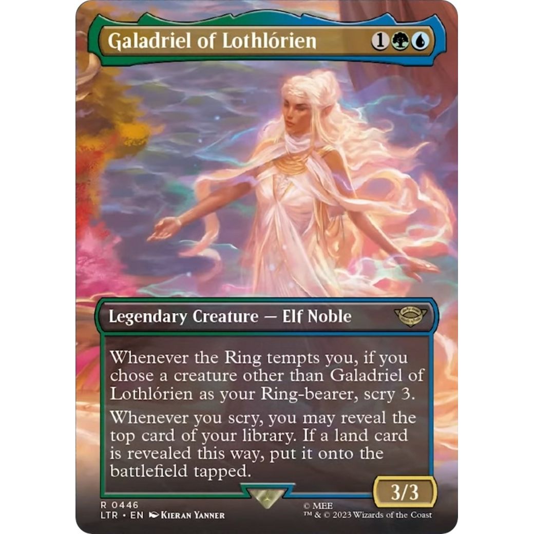 Image for Galadriel of Lothlorien (Borderless) (446) (LTR) - Magic: The Gathering