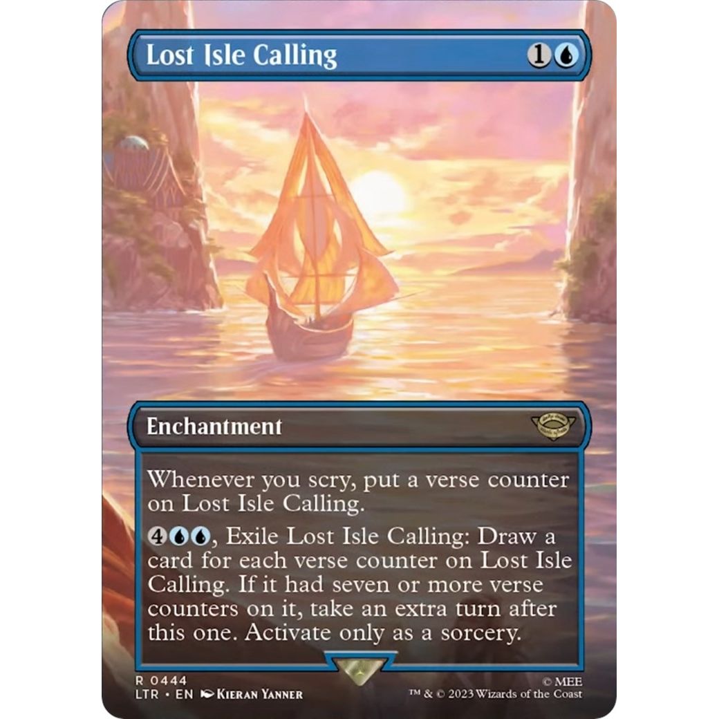 Image for Lost Isle Calling (Borderless) (444) (LTR) - Magic: The Gathering