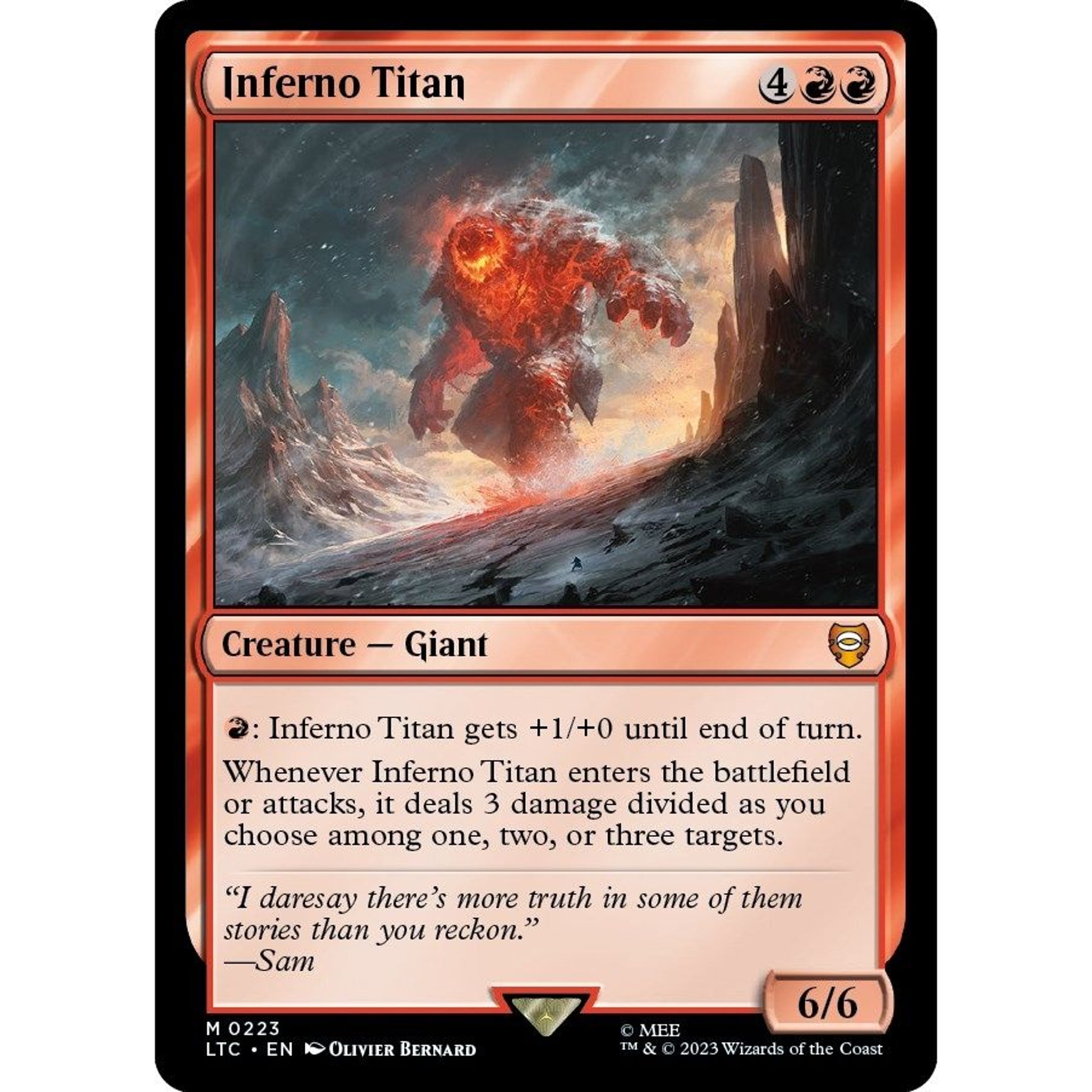 Image for Inferno Titan (223) (LTC) - Magic: The Gathering