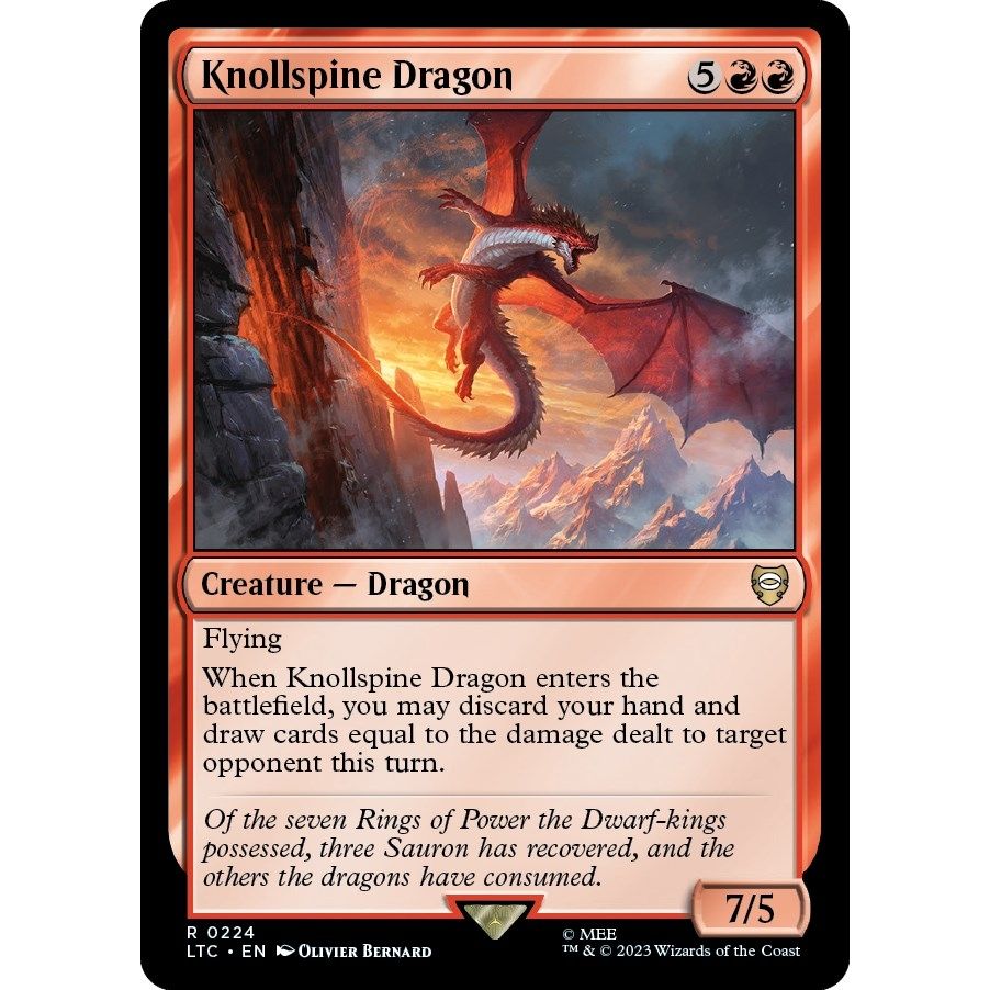 Image for Knollspine Dragon (224) (LTC) - Magic: The Gathering