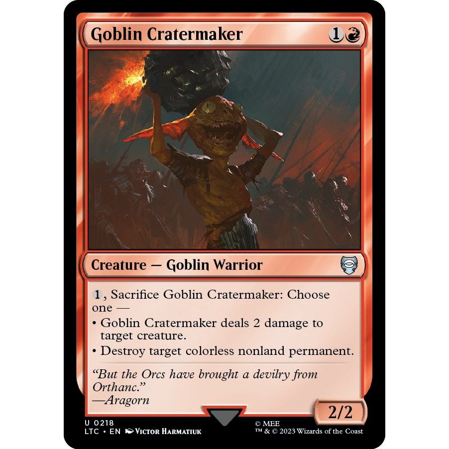Image for Goblin Cratermaker (218) (LTC) - Magic: The Gathering