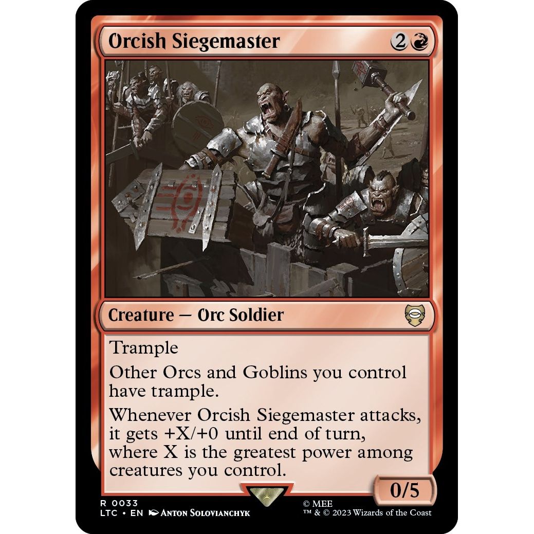 Image for Orcish Siegemaster (33) (LTC) - Magic: The Gathering