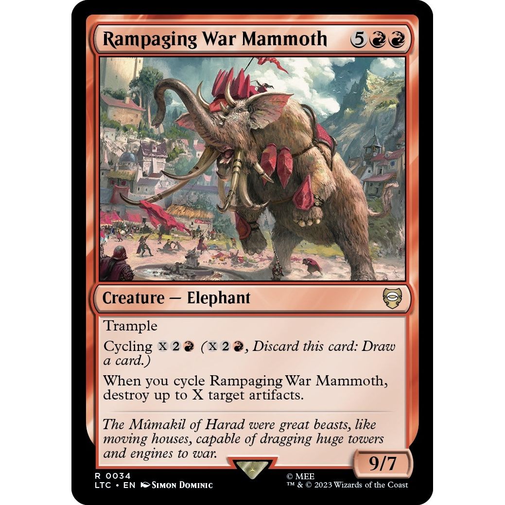 Image for Rampaging War Mammoth (34) (LTC) - Magic: The Gathering