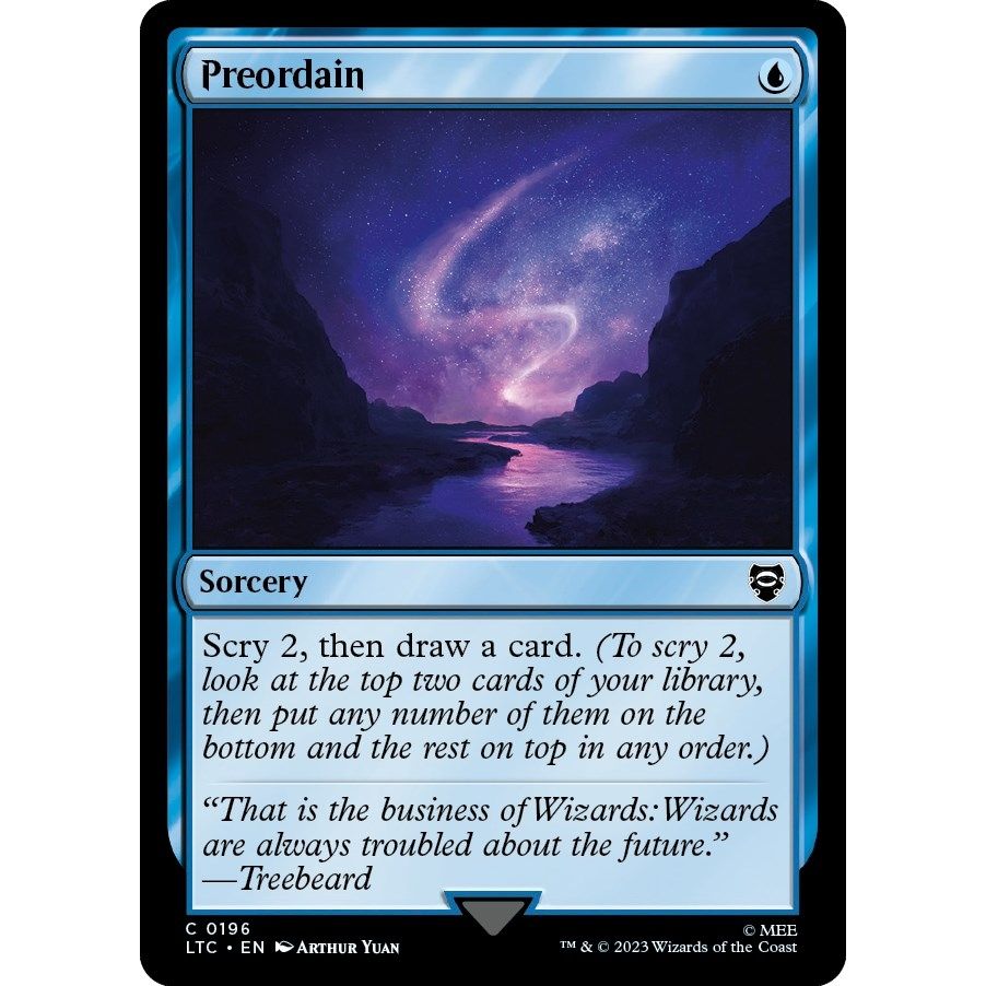 Image for Preordain (196) (LTC) - Magic: The Gathering