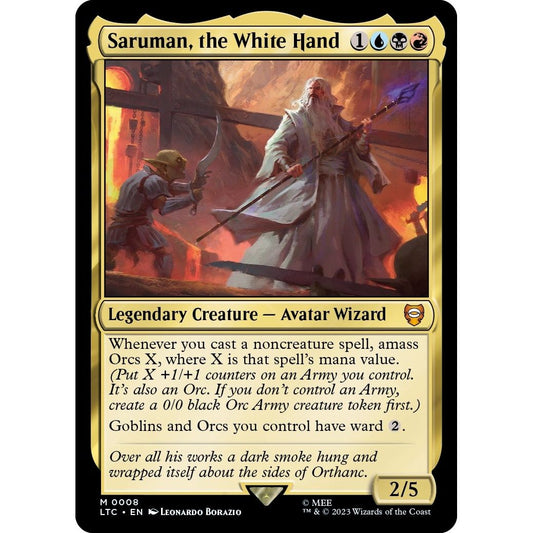 Image for Saruman, the White Hand (8) (LTC) - Magic: The Gathering