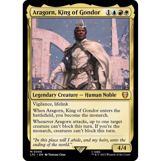 Image for Aragorn, King of Gondor (5) (LTC) - Magic: The Gathering