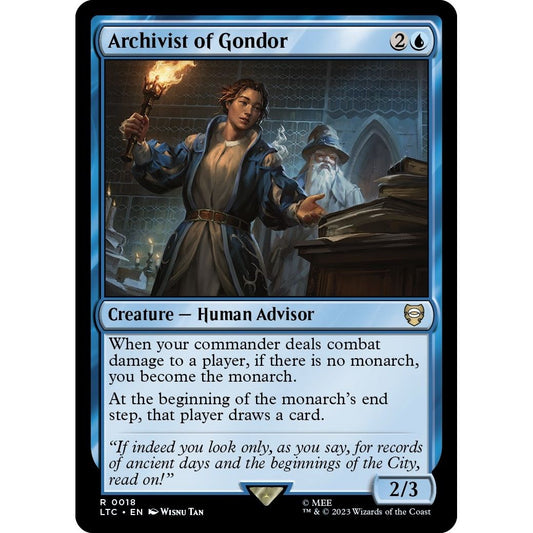 Image for Archivist of Gondor (18) (LTC) - Magic: The Gathering
