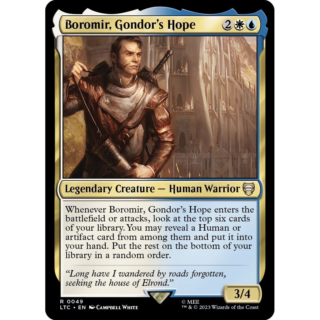 Image for Boromir, Gondor's Hope (49) (LTC) - Magic: The Gathering