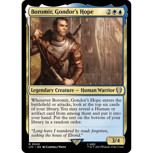 Image for Boromir, Gondor's Hope (49) (LTC) - Magic: The Gathering
