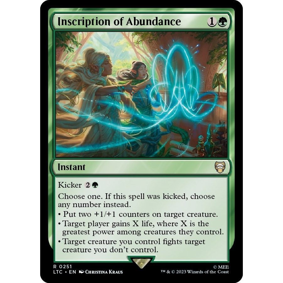 Image for Inscription of Abundance (251) (LTC) - Magic: The Gathering