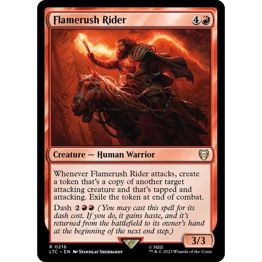 Image for Flamerush Rider (216) (LTC) - Magic: The Gathering