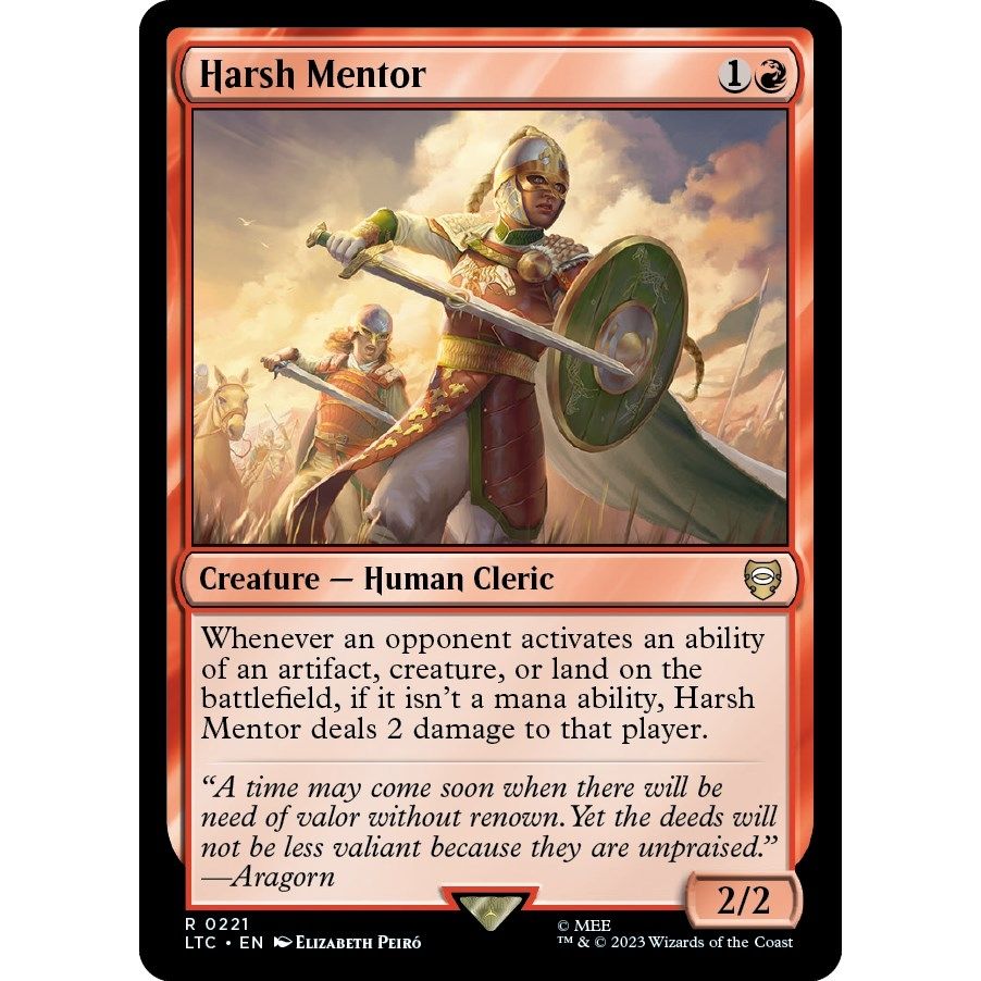 Image for Harsh Mentor (221) (LTC) - Magic: The Gathering