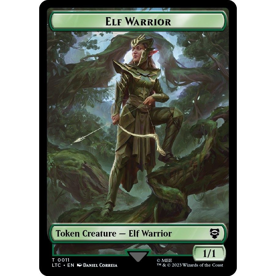 Image for Elf Warrior // Insect Double-Sided Token (11 // 12) (LTC) - Magic: The Gathering