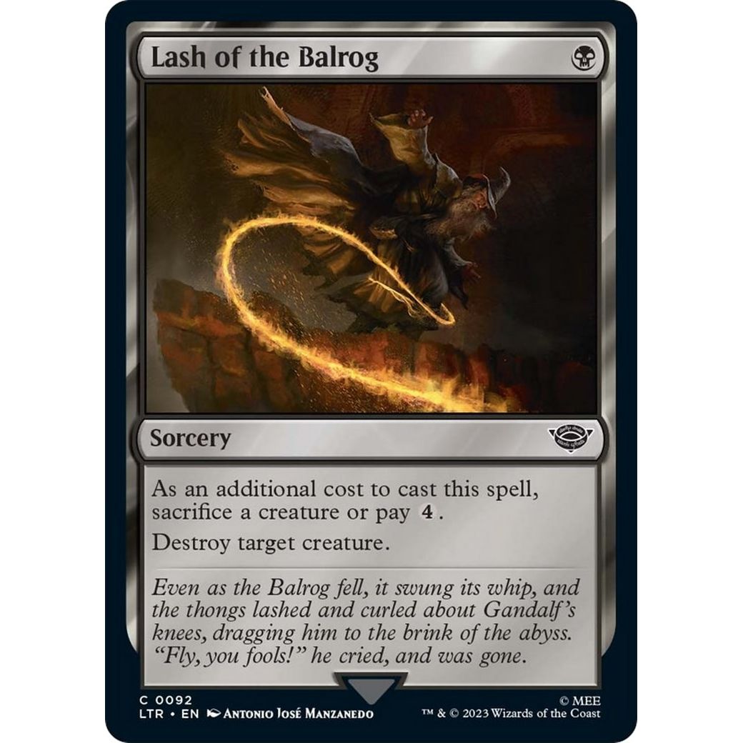 Image for Lash of the Balrog (92) (LTR) - Magic: The Gathering
