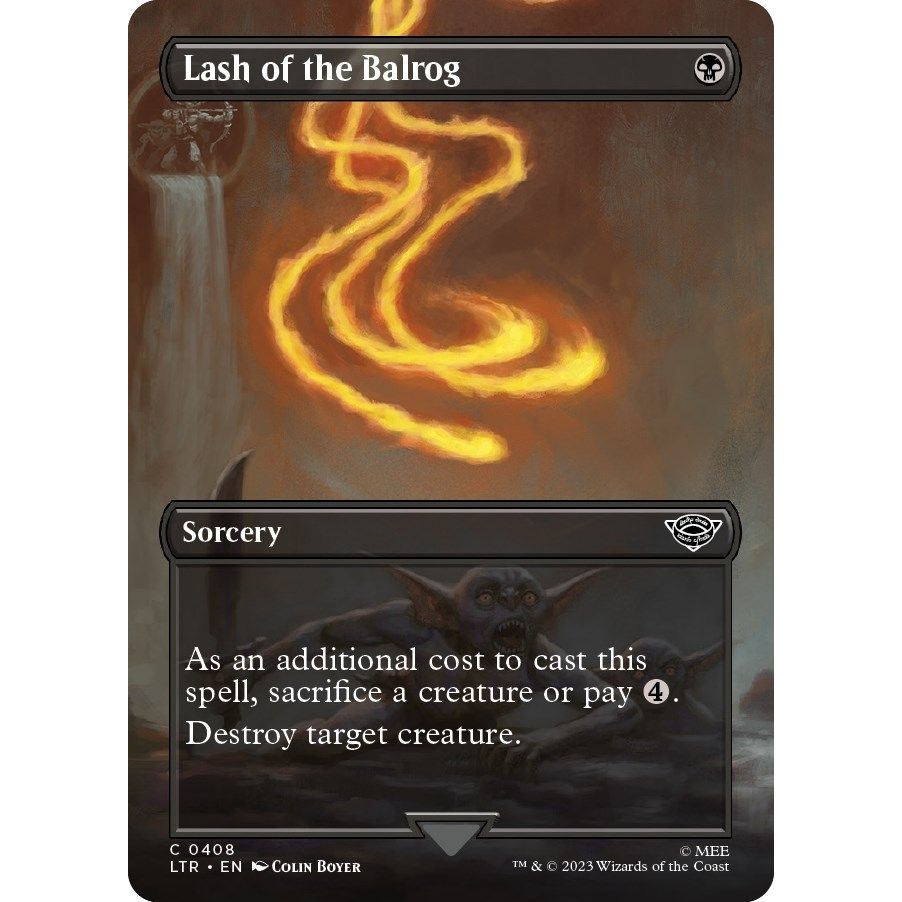 Image for Lash of the Balrog (Borderless) (408) (LTR) - Magic: The Gathering
