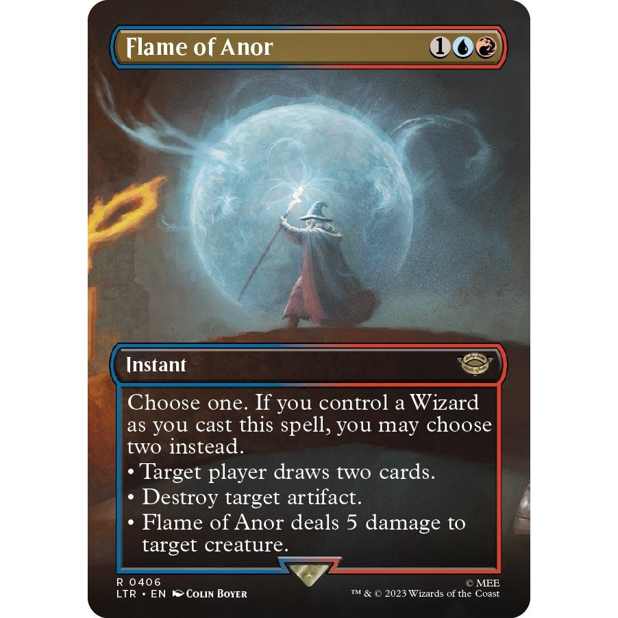 Image for Flame of Anor (Borderless) (406) (LTR) - Magic: The Gathering