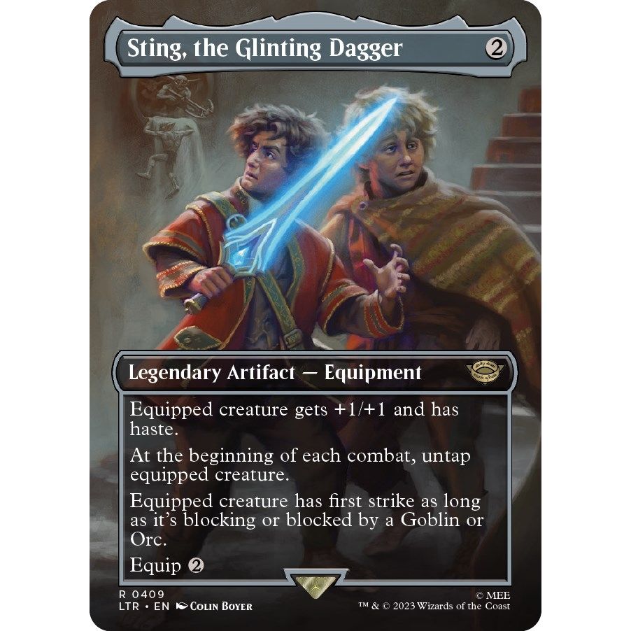Image for Sting, the Glinting Dagger (Borderless) (409) (LTR) - Magic: The Gathering