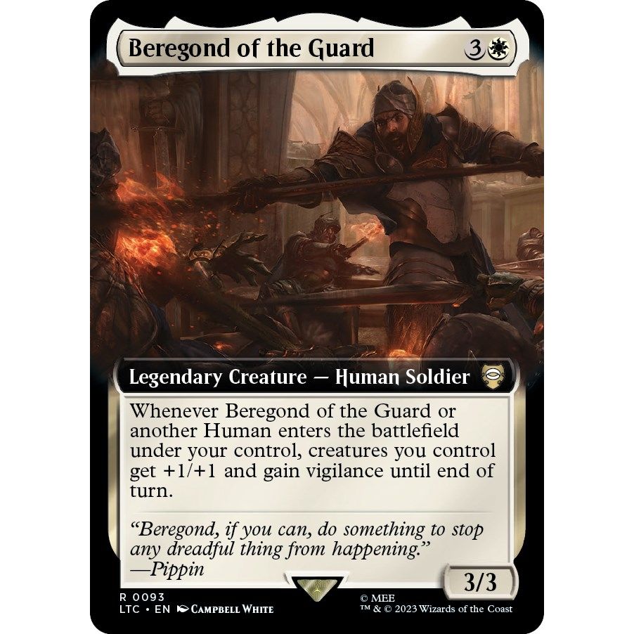 Image for Beregond of the Guard (Extended Art) (93) (LTC) - Magic: The Gathering