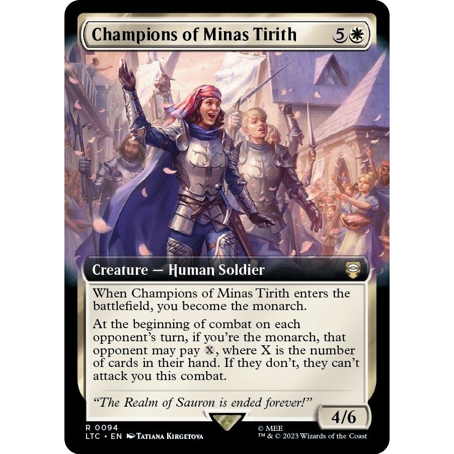 Image for Champions of Minas Tirith (Extended Art) (94) (LTC) - Magic: The Gathering
