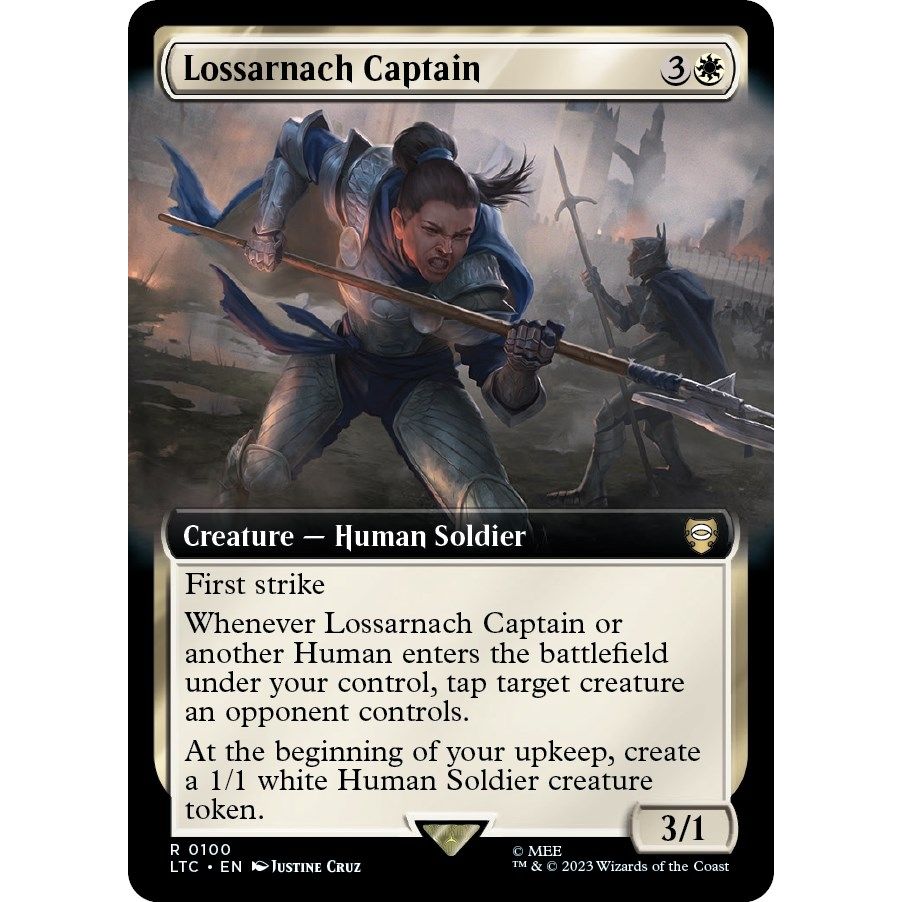 Image for Lossarnach Captain (Extended Art) (100) (LTC) - Magic: The Gathering