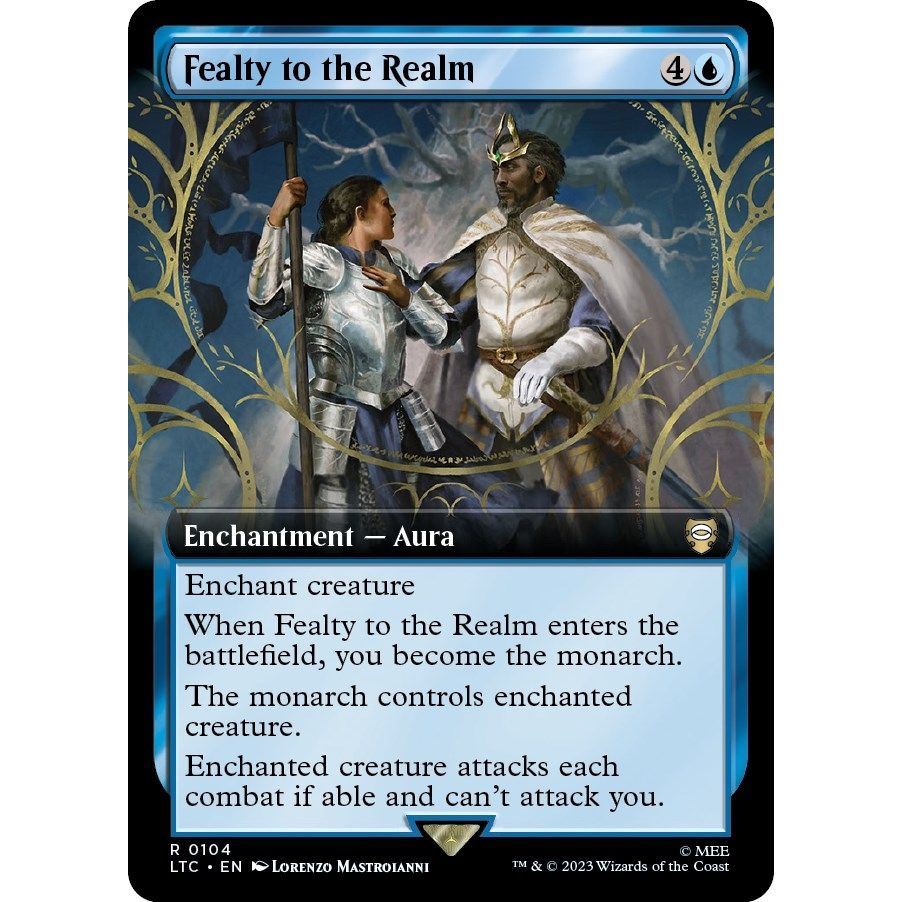 Image for Fealty to the Realm (Extended Art) (104) (LTC) - Magic: The Gathering