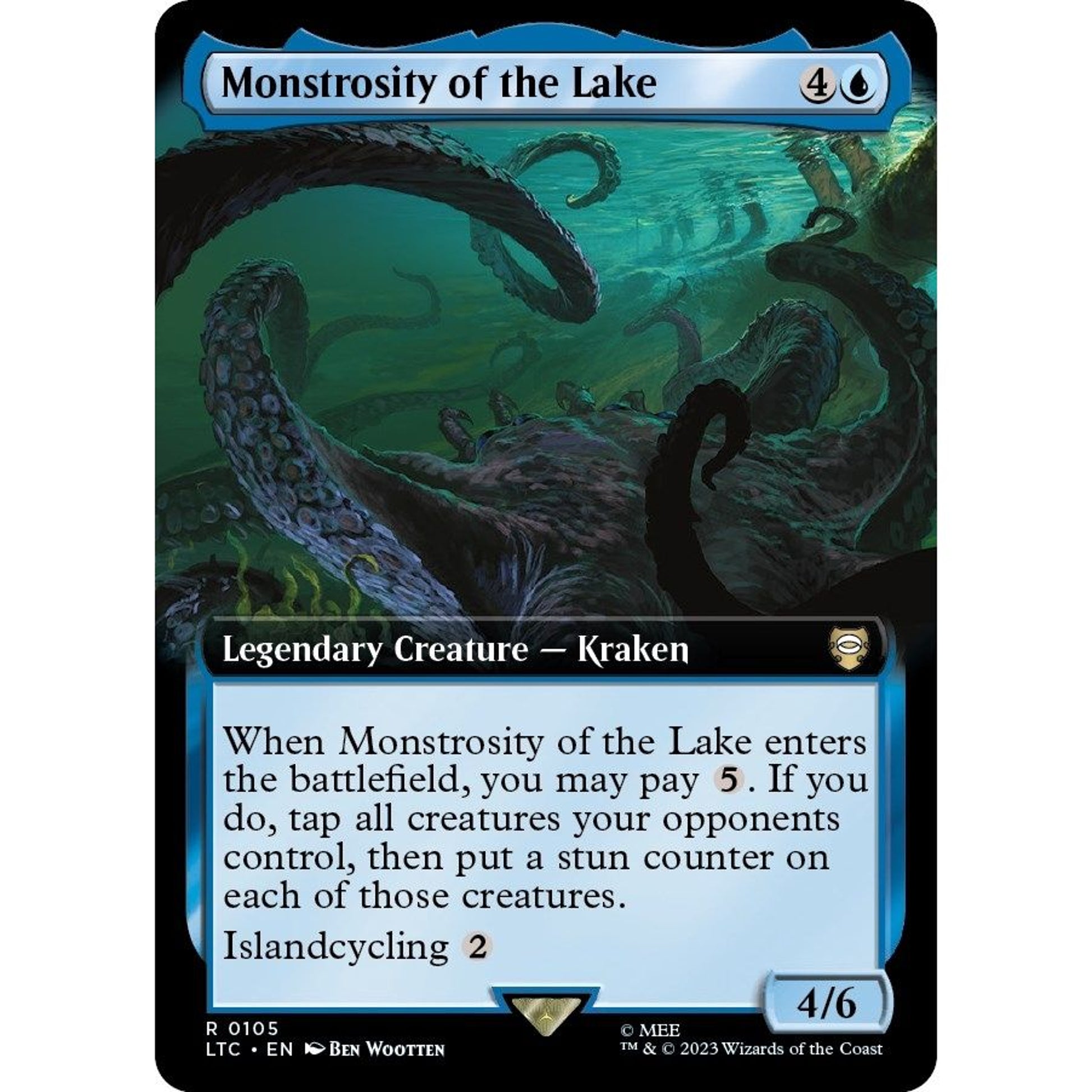 Image for Monstrosity of the Lake (Extended Art) (105) (LTC) - Magic: The Gathering