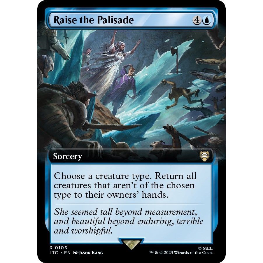 Image for Raise the Palisade (Extended Art) (106) (LTC) - Magic: The Gathering