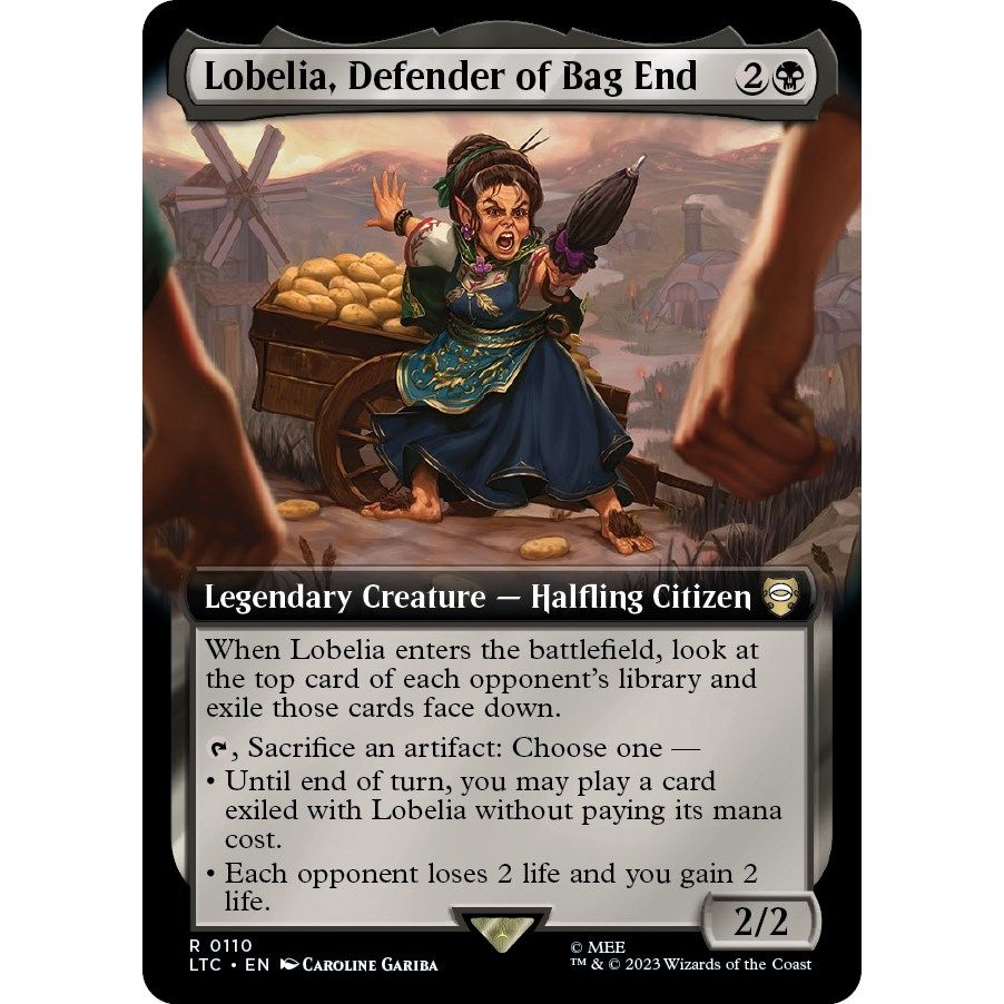 Image for Lobelia, Defender of Bag End (Extended Art) (110) (LTC) - Magic: The Gathering