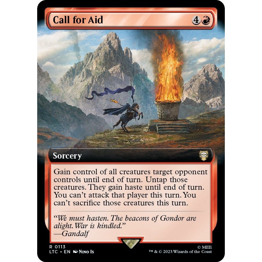 Image for Call for Aid (Extended Art) (113) (LTC) - Magic: The Gathering