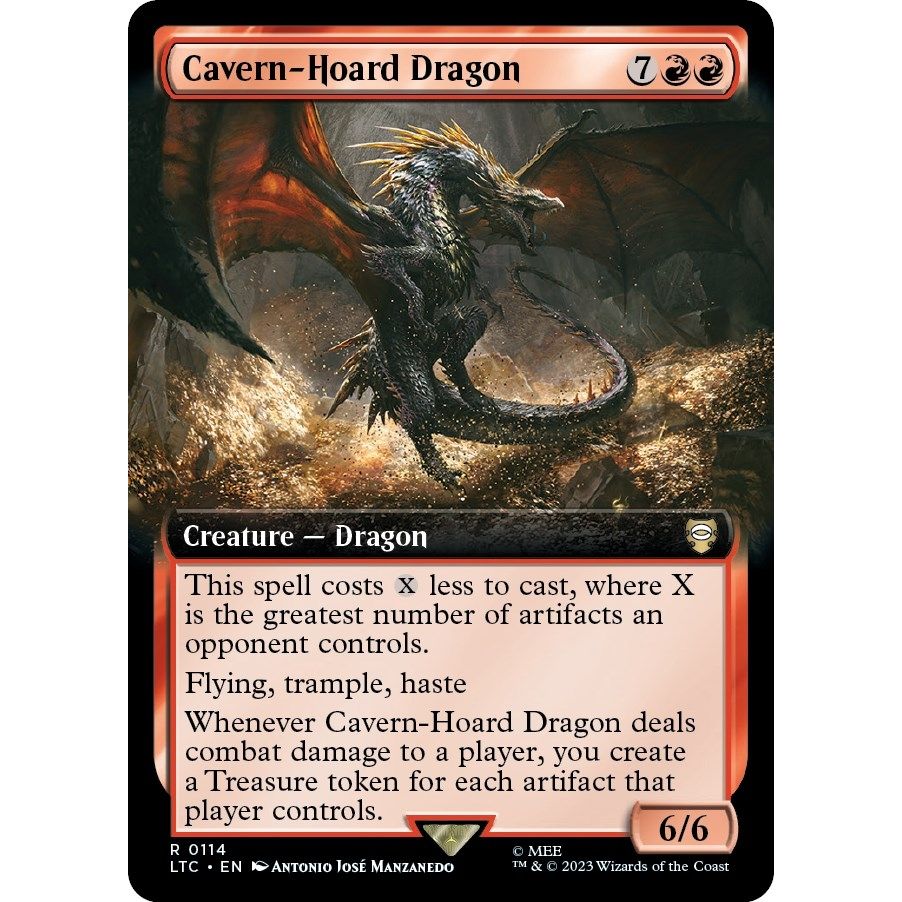 Image for Cavern-Hoard Dragon (Extended Art) (114) (LTC) - Magic: The Gathering