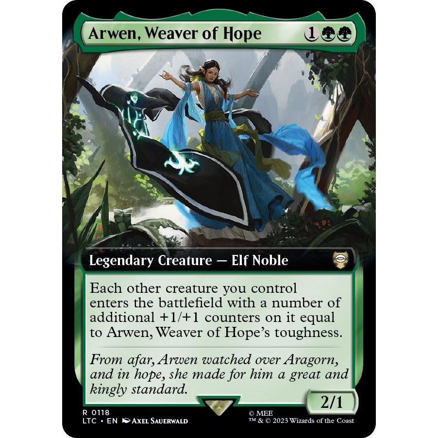 Image for Arwen, Weaver of Hope (Extended Art) (118) (LTC) - Magic: The Gathering
