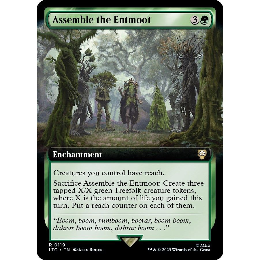 Image for Assemble the Entmoot (Extended Art) (119) (LTC) - Magic: The Gathering