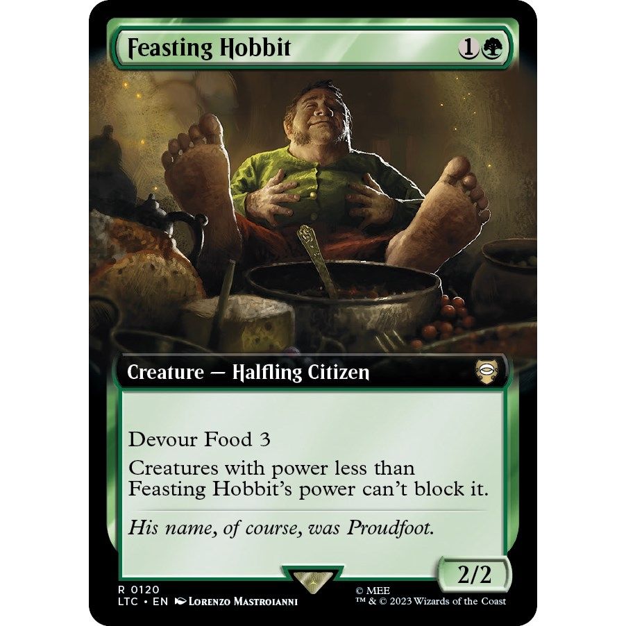 Image for Feasting Hobbit (Extended Art) (120) (LTC) - Magic: The Gathering