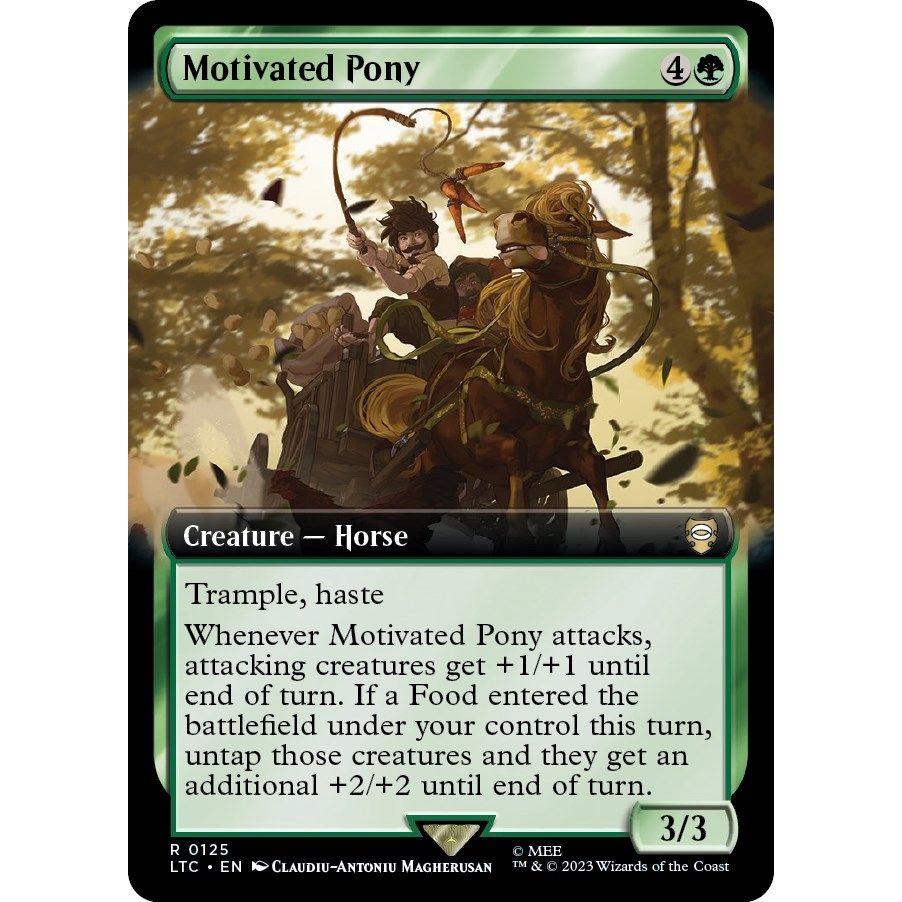 Image for Motivated Pony (Extended Art) (125) (LTC) - Magic: The Gathering