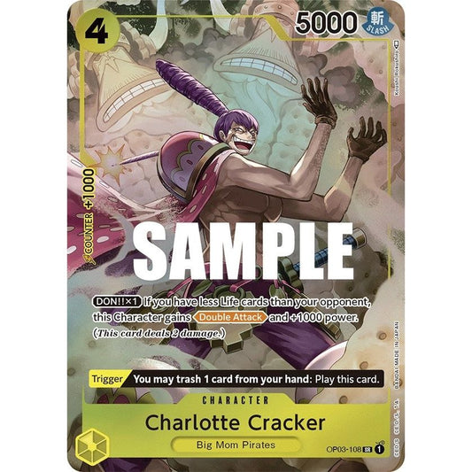 Image for Charlotte Cracker (Alternate Art) (OP03-108) (OP03) - One Piece Card Game