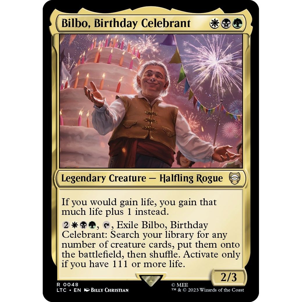 Image for Bilbo, Birthday Celebrant (48) (LTC) - Magic: The Gathering