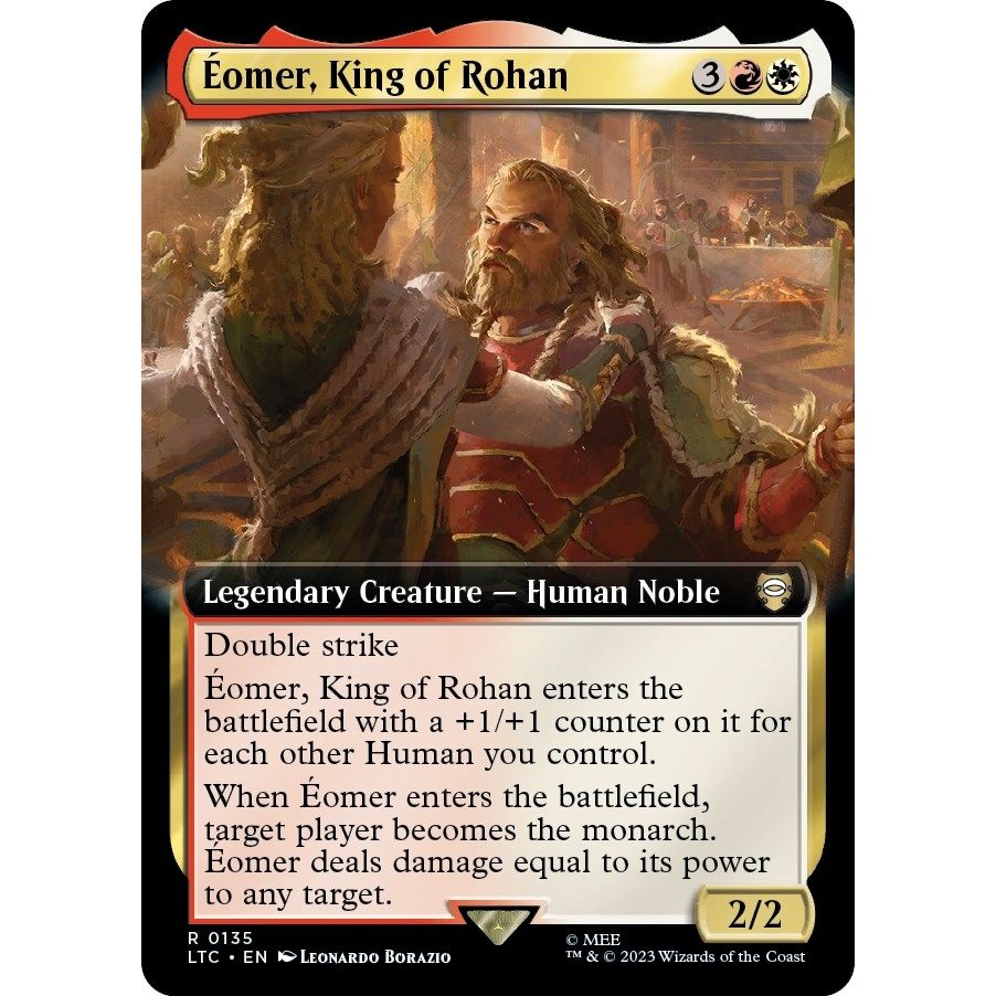 Image for Eomer, King of Rohan (Extended Art) (135) (LTC) - Magic: The Gathering